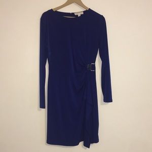 Michael Kors blue dress with silver side clip